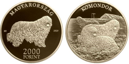 2020 Komondor színesfém érme